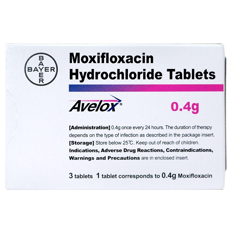 拜复乐拜复乐盐酸莫西沙星片04g3片盒3盒装