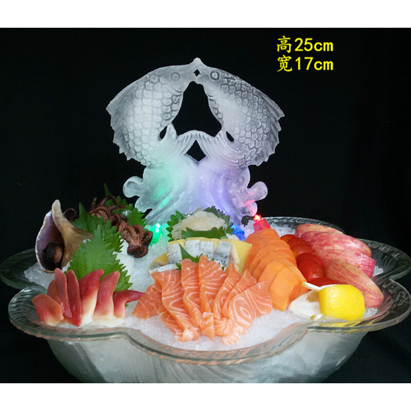 酒店厨房用品冰雕模具立体单面刺身冰模硅胶大型刺身盐雕模具创意餐具