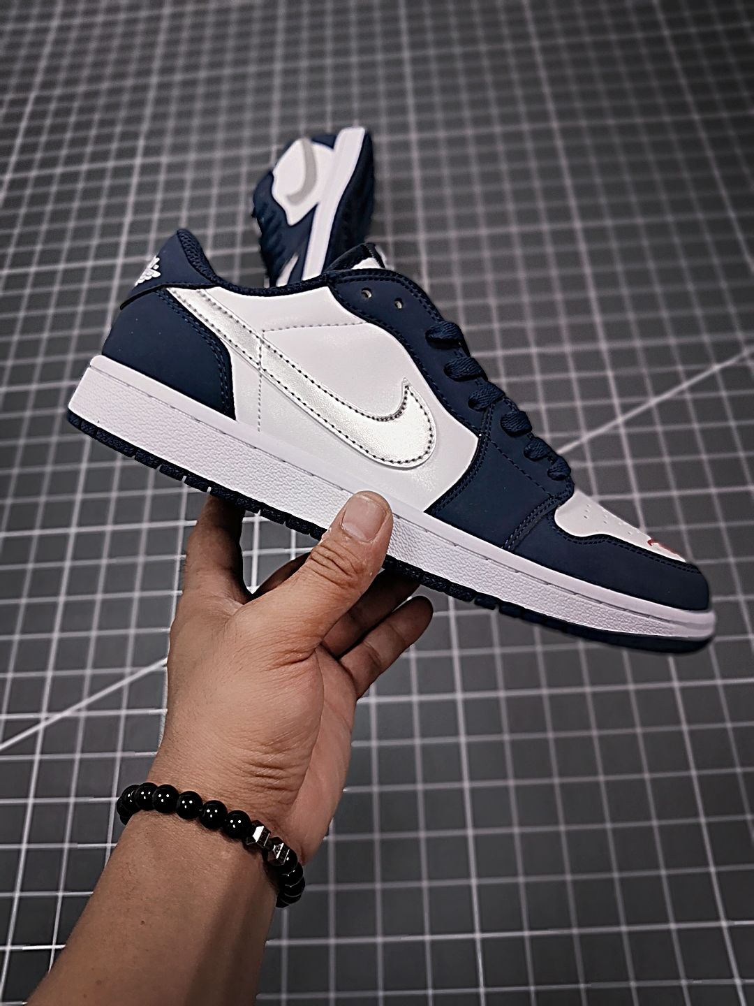 夏季air aj1 low x 低帮sb联名海军蓝男女时尚休闲板鞋 天蓝色 40