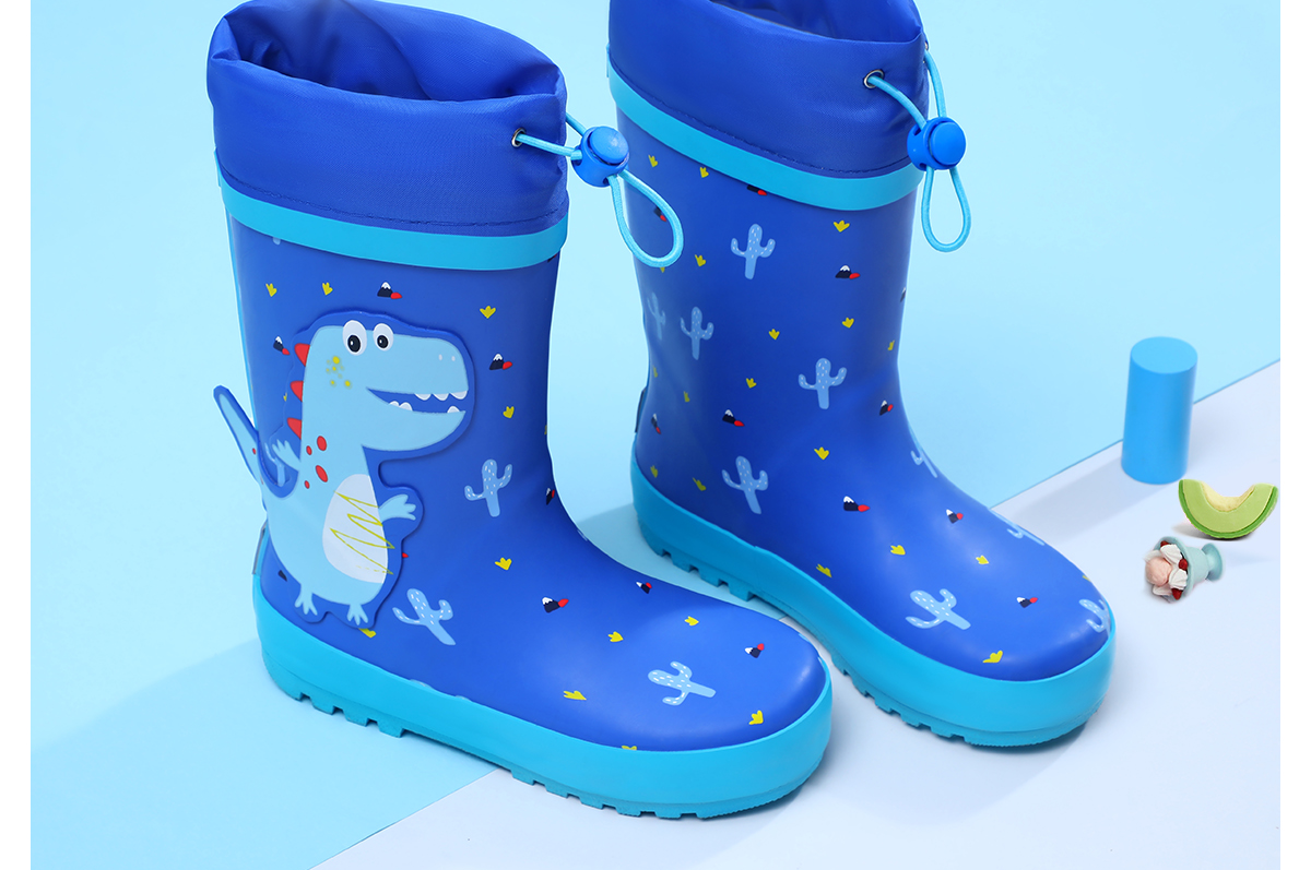 备美儿童雨鞋男童女童防滑宝宝雨靴幼儿水鞋小童水靴中大童小学生胶鞋