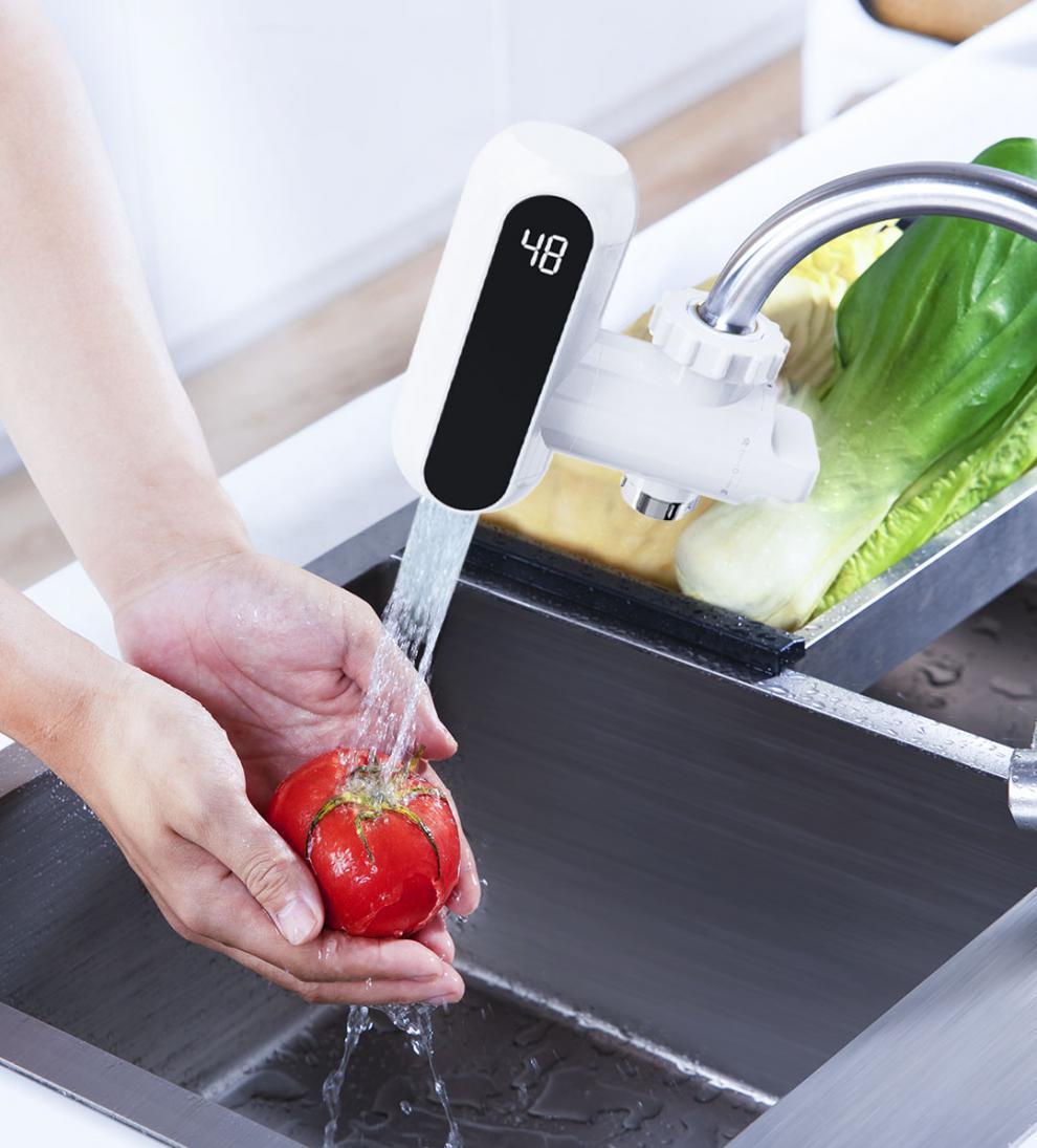 2022新款米家电热水龙头 即热式电加热水龙头厨房免安装冷热水器小达