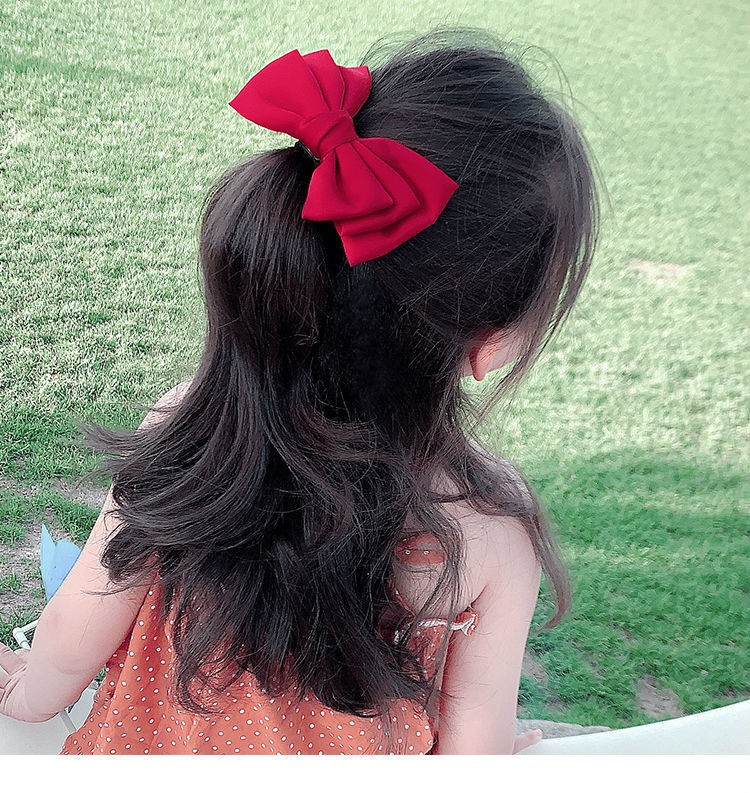 新年礼物儿童蝴蝶结发夹头饰小女孩后脑勺发卡边夹可爱宝宝发饰网红