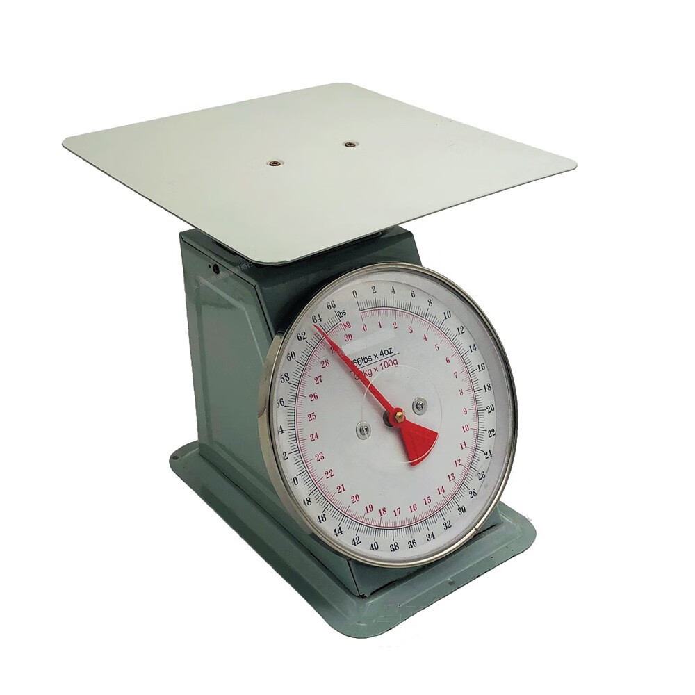弹簧秤商用小型家用盘称公斤指针托盘秤老式机械厨房台称蓝色称重10