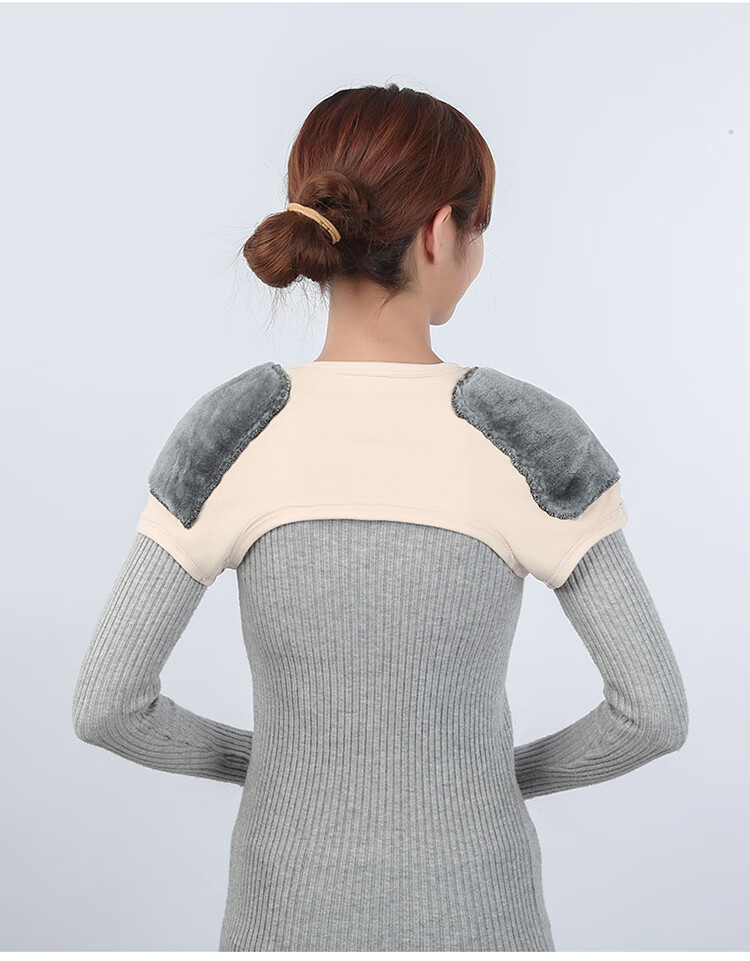 护肩保暖女肩周小坎肩加绒披肩护肩颈套椎睡觉产妇冬季防风神器马 深