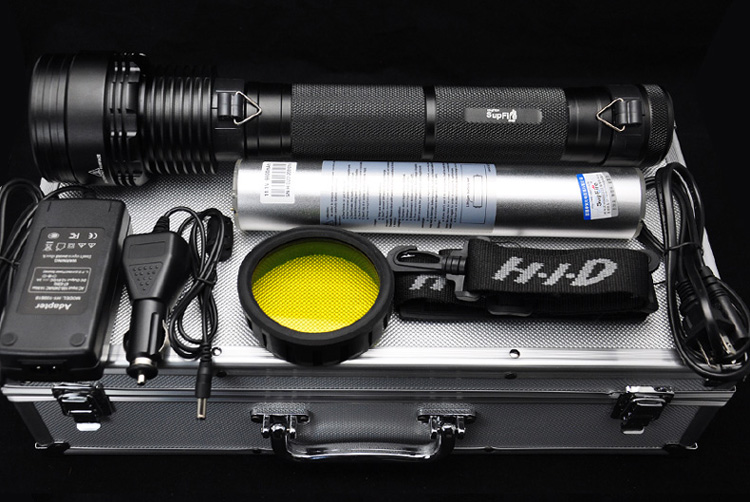 神火 强光手电筒保安巡逻探照灯户外远射1000米超亮大功率氙气灯充电
