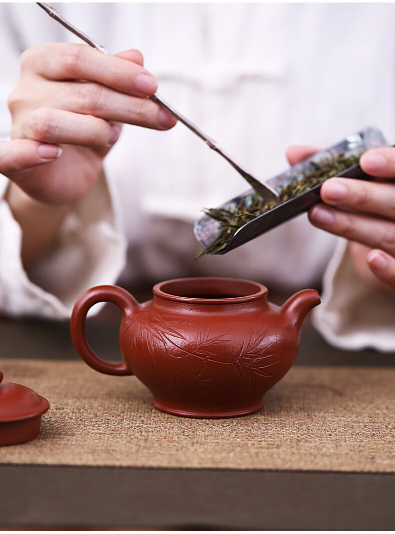 颐壶春 宜兴紫砂壶 名家泡茶壶 国工汤华刚全手工精品20目粗砂原矿