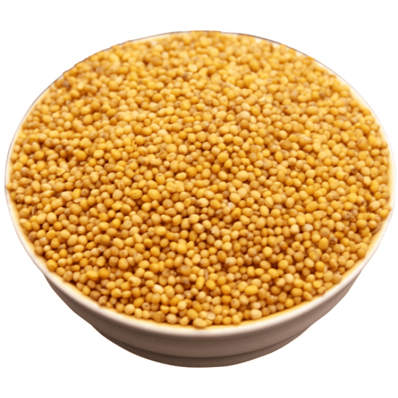 黄芥末籽粒芥菜子芥辣菜籽黄芥末粉籽食用黄介籽500g