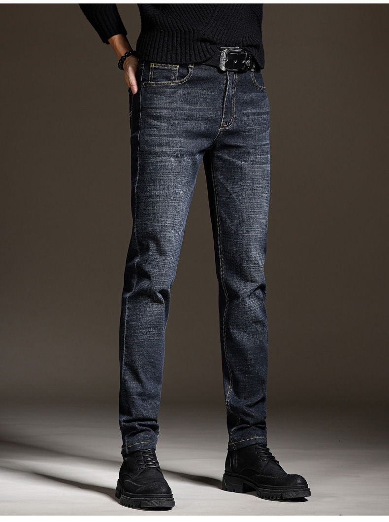 柒【品牌秋冬抢购】男士裤子2020秋冬款加绒直筒宽松裤潮牌加厚休闲