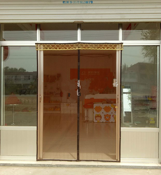 自粘隐形diy加密防尘窗纱网纱门帘 夏天大门门帘门沙帘防蚊自吸大门口