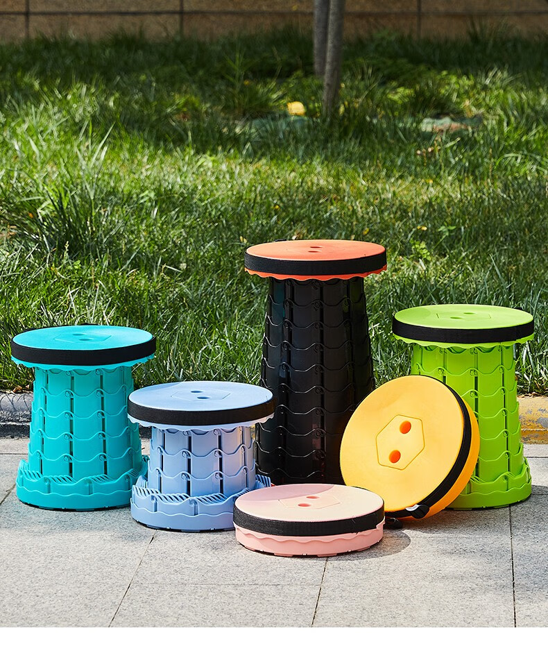 伸缩凳户外折叠凳便携旅行可调节伸缩凳子网红收缩座椅夜市地摊马扎