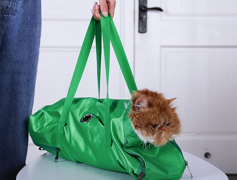 猫咪保定包猫袋防抓神器猫用剪指甲固定猫包狗包便携打针猫猫袋子绿色