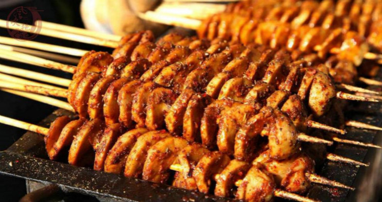 自助烧烤面筋串油炸面筋串烤面筋 半成品户外烧烤豆制品30克*20串