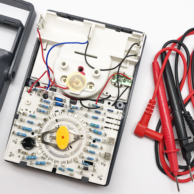 指针式万用表开关线路板遥控检测功能带塑盒表笔mf47f标配带电池带