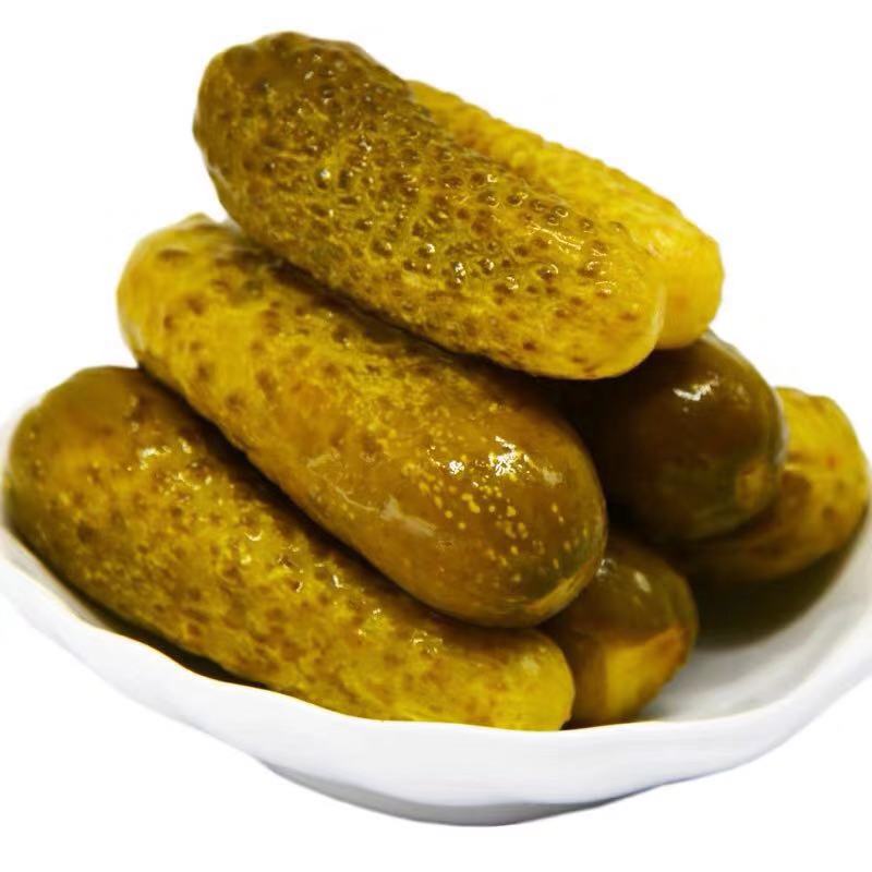 俄罗斯进口越南俄式酸黄瓜500g腌制蔬菜泡菜罐头小黄瓜开盖即食 四瓶