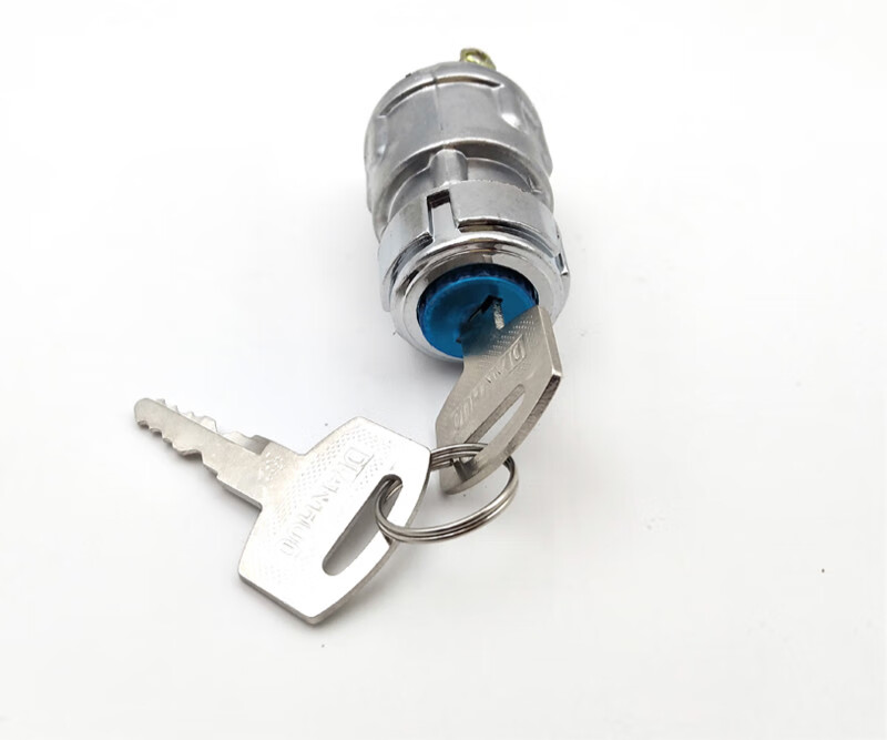 发电机启动钥匙点火开关发动机点火器jk423自动控制柜启动锁 钥匙开关