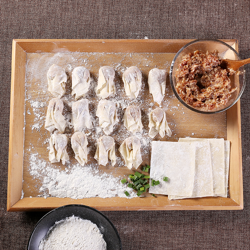 尚干扁肉 云吞混沌皮1000g 尚干福州 扁肉皮肉馅 福建特产 沙县小吃