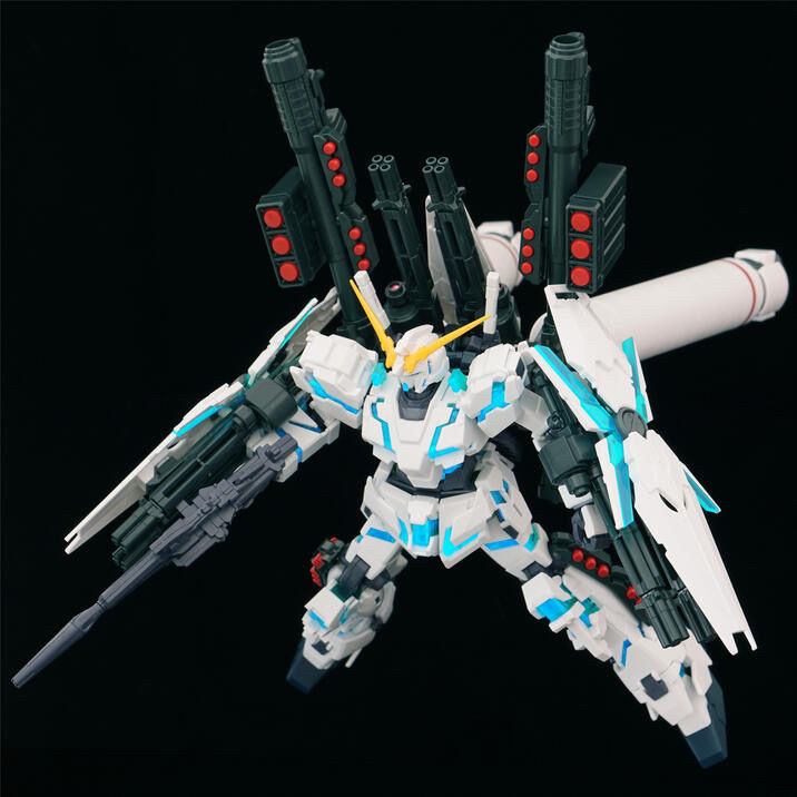 順豐大班179hg1/144全裝備獨角獸曜藍版高達毀滅模式拼裝模型 全裝備