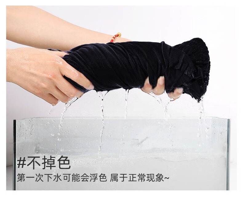 88879-忻萦(XIN YING)金丝绒阔腿裤女秋冬高腰宽松坠垂感直筒黑色加绒裤子休闲拖地加厚 黑色(加绒加厚,免费退换) 均码(建议157cm-170cm,90-150斤)-详情图