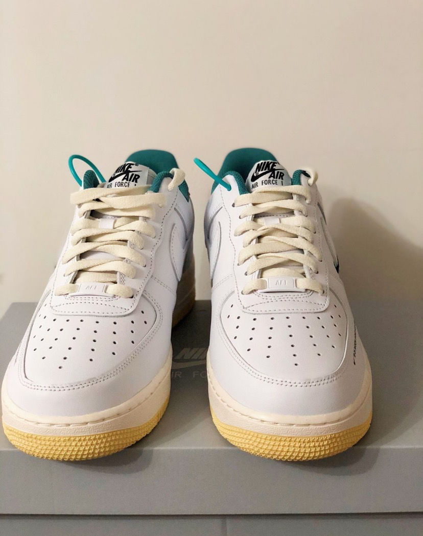 1空军一号af1low白绿橙双钩白黑金低帮休闲运动板鞋白绿橙标准码数36