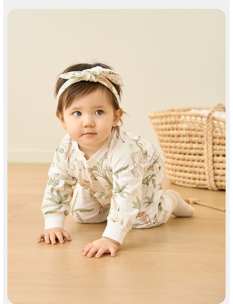 TONGTAI Newborn Onesie, Baby Clothes, Infant Romper, All-Season Children's Loungewear, Crawling Suit, Green, 59cm 16
