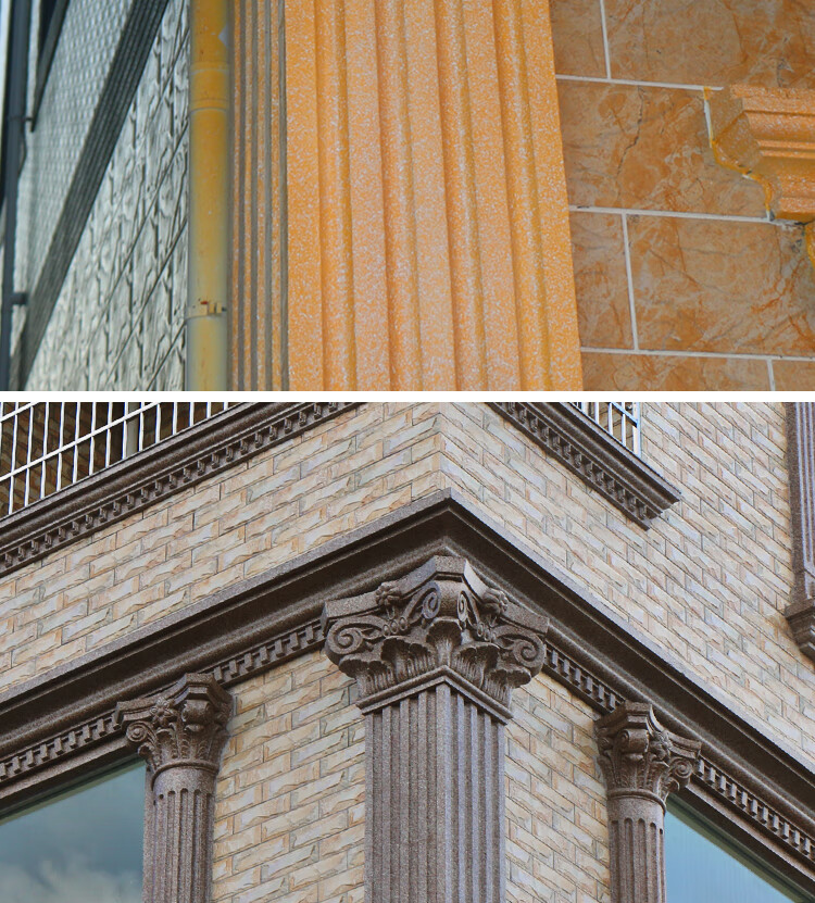 方形墙角柱建筑模板长校恒顺包角柱花柱头方柱脚40公分标配高度见详情