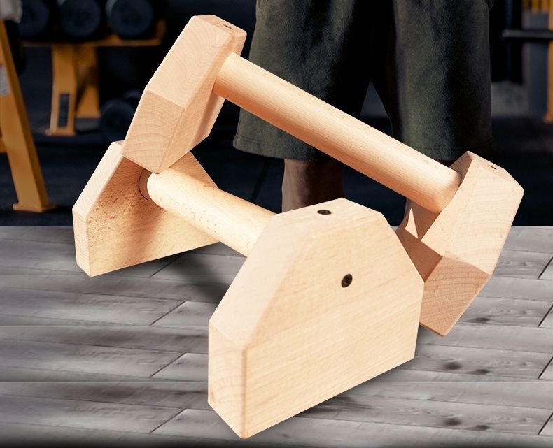 俯卧撑俄式挺身架木质单双杠倒立架练习实木制俄挺俯卧