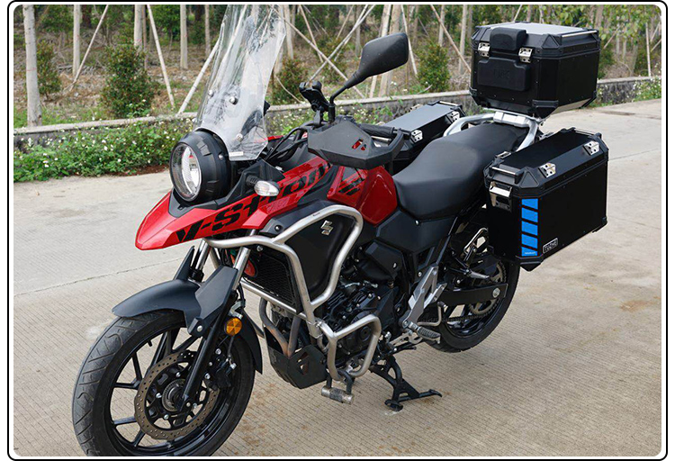 21-22年铃木dl250拉力摩托车铝合金边箱高强度快拆防水尾箱侧三箱无损