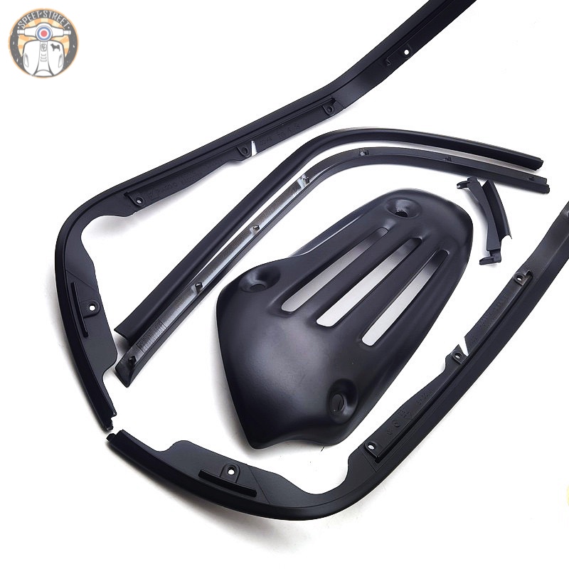 vespa摩托车改装春天冲刺150原厂黑色边条侧边替换亮条防擦条150原厂