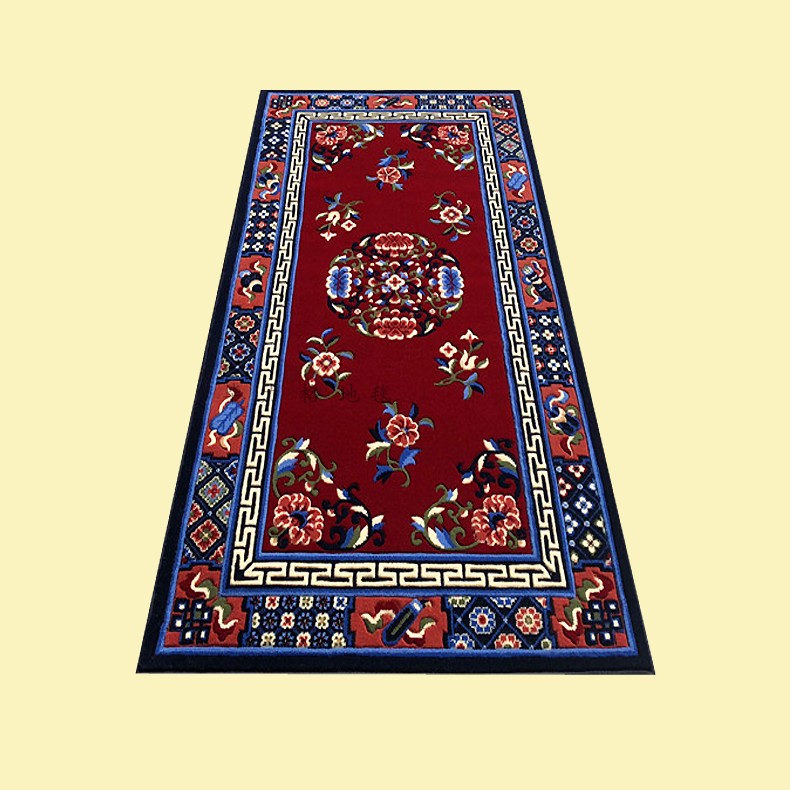 炫丰 蒙古国纯毛手工地毯 藏毯 道羊毛古典藏式床边地毯 厘米 如图2