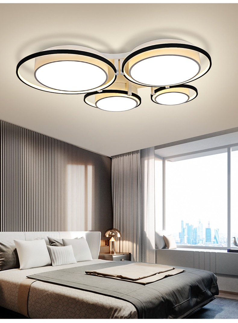 宏光照明北欧风格现代创意大厅吸顶灯客厅led吸顶灯卧室房间灯具