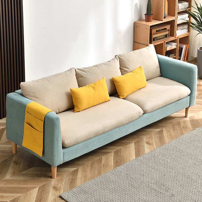 定制【迷你沙发】意式轻奢极简布艺沙发客厅小户型居家布沙发出租房小