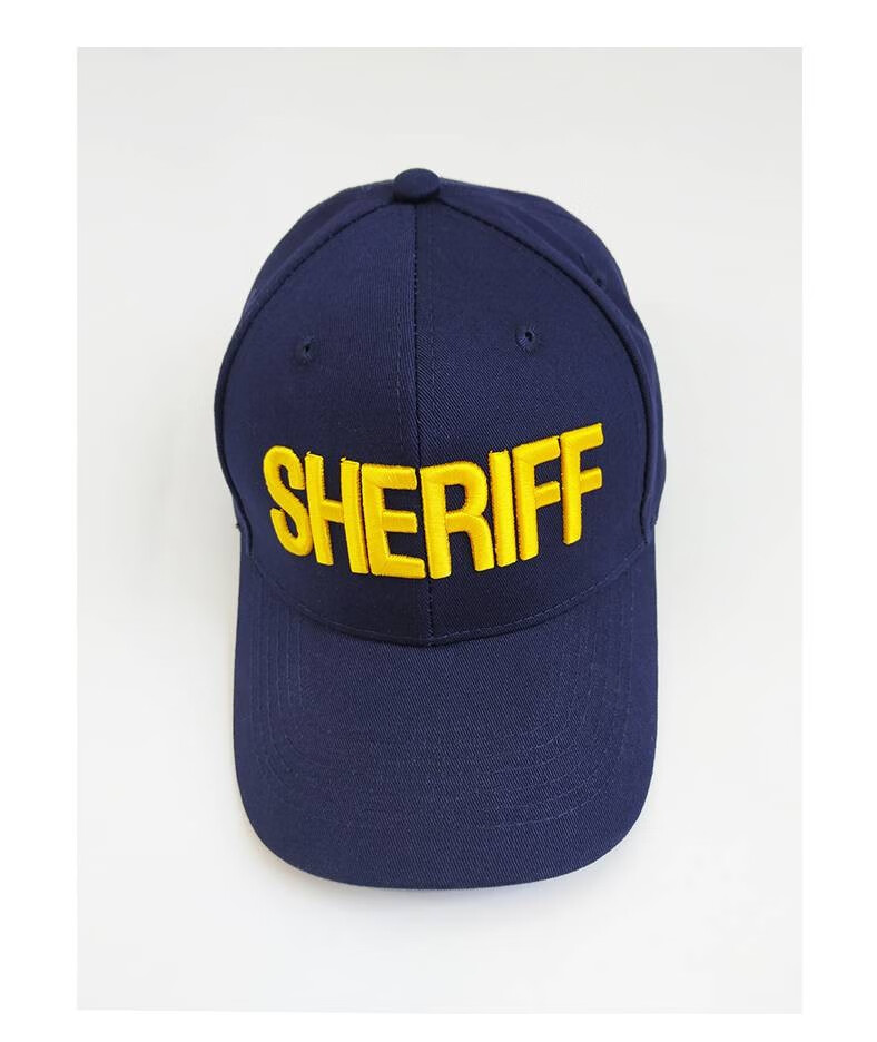 美式探员sheriff治安官棒球帽男女款鸭舌帽fbi游戏真人cs帽子潮可调节