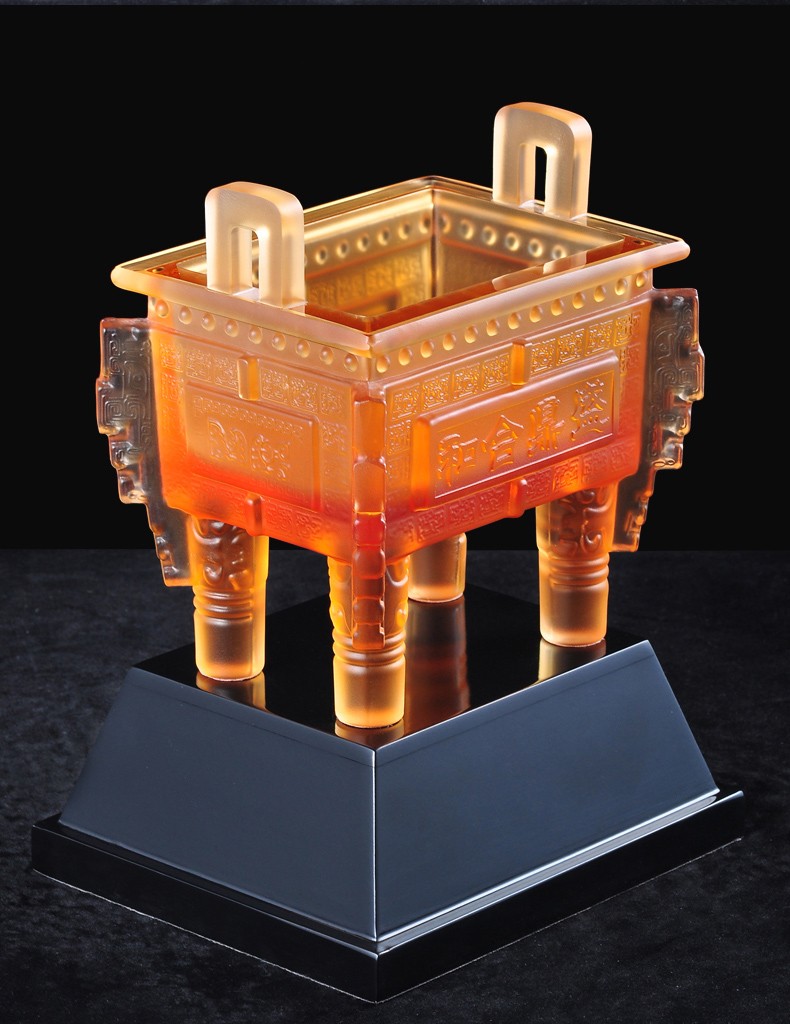 莲善堂琉璃鼎摆件风水招财办公室工艺品送长辈庆典节日贺礼送礼品公司