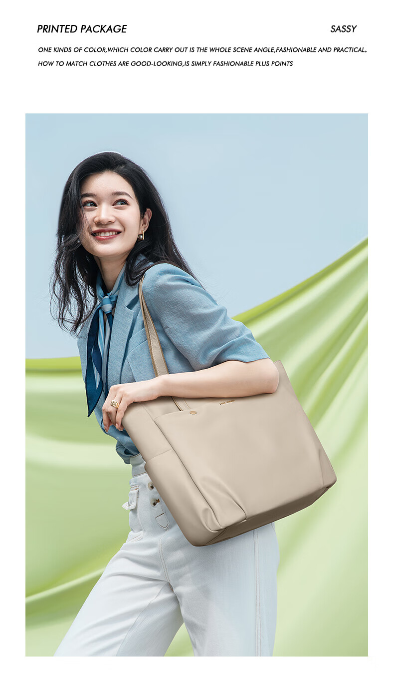 GOLF Shoulder Bag, Women's Handbag, Large Capacity 15-Inch Laptop Tote Bag, High-End Feel, Suitable for School And Commuting, Ladies' Purse 5