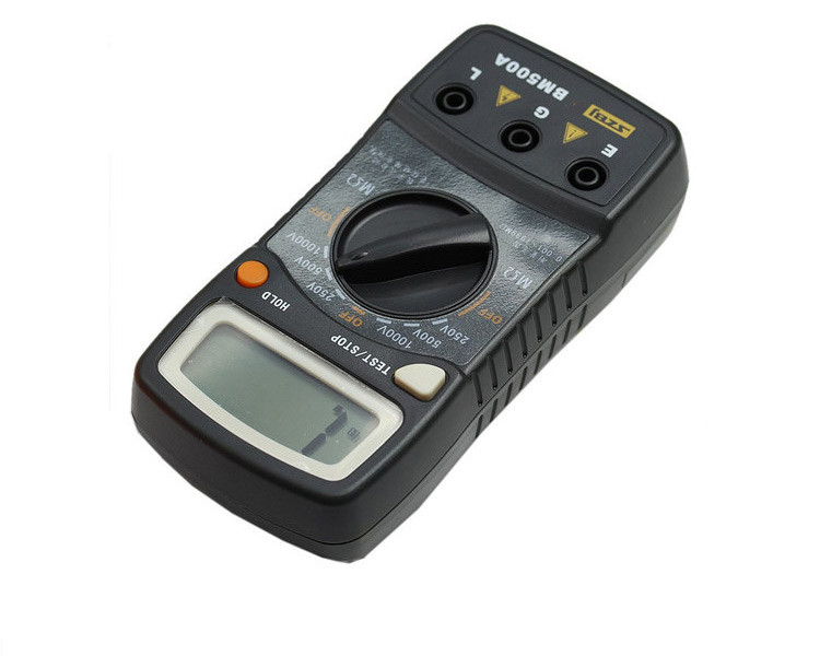 数字绝缘电阻仪电子摇表1000v兆欧表电阻表飞昂bm500充电套装