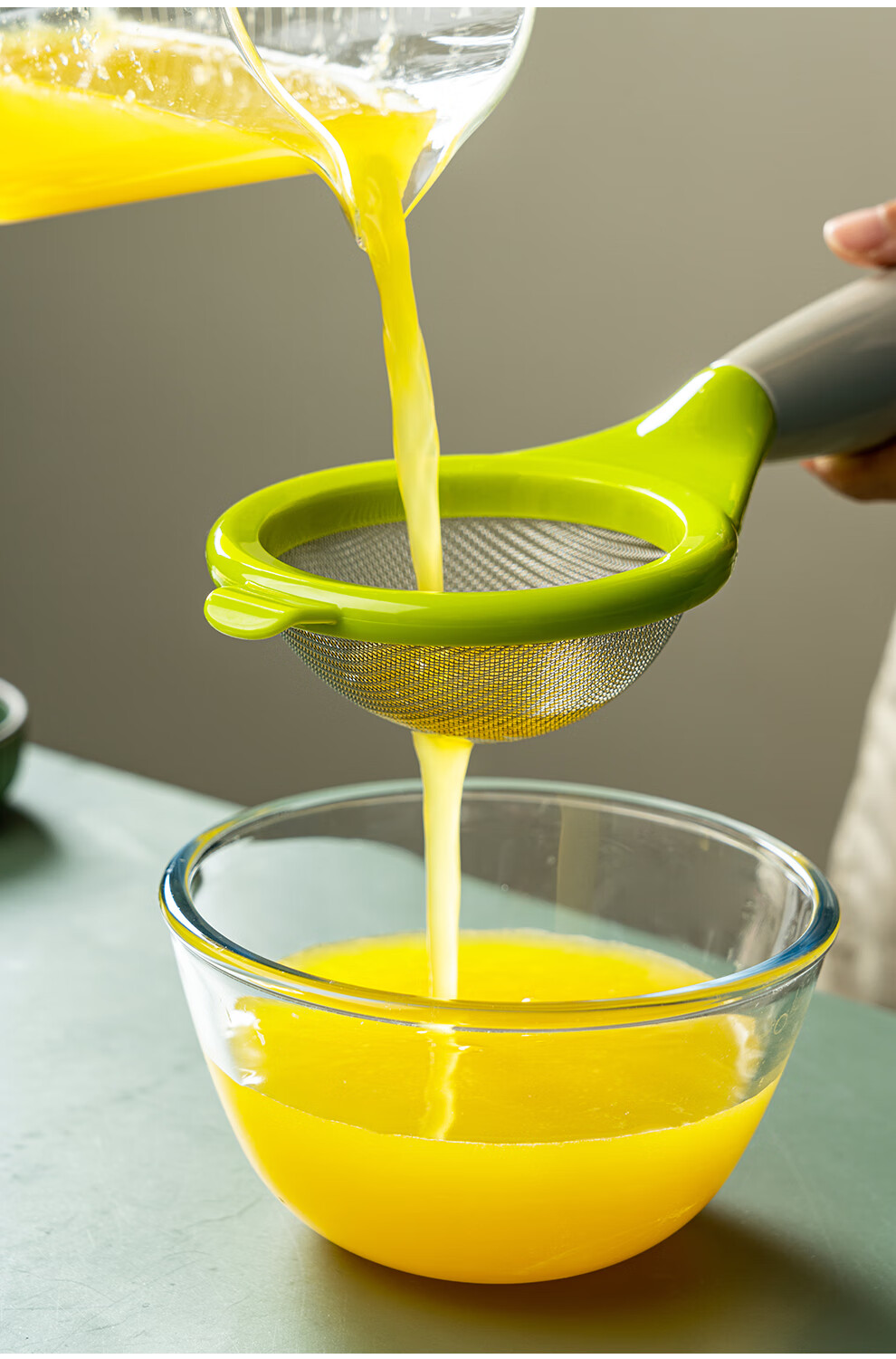 超细蔬菜豆浆果汁迷你鸡蛋漏勺筛子滤网厨房 过滤网筛【60目】【图片