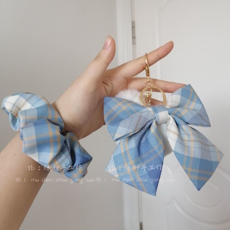 jk制服大肠发圈电竞少女树莓红茶山吹冰淇淋发圈白溟大肠圈bm格子