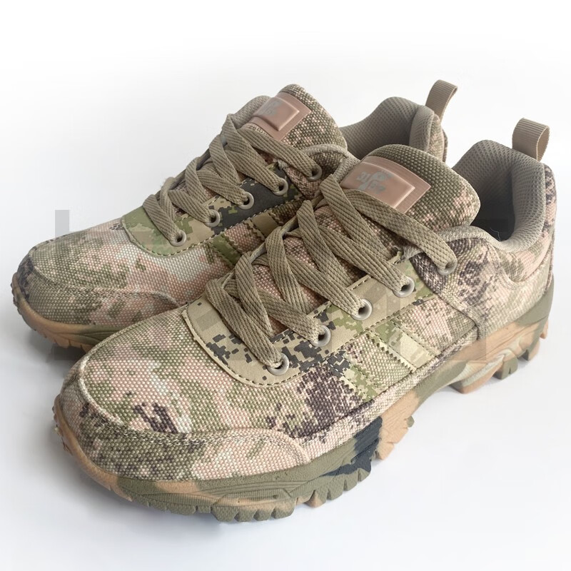 迷彩鞋星空户外低帮作训鞋体能训练鞋徒步鞋耐穿解放鞋帆布鞋登山鞋男