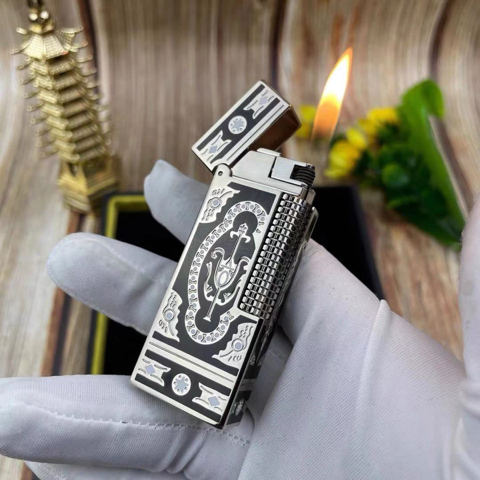 登·喜路烟斗打火机正品经典朗声多款式英国充气打火机纯铜侧滑情人节