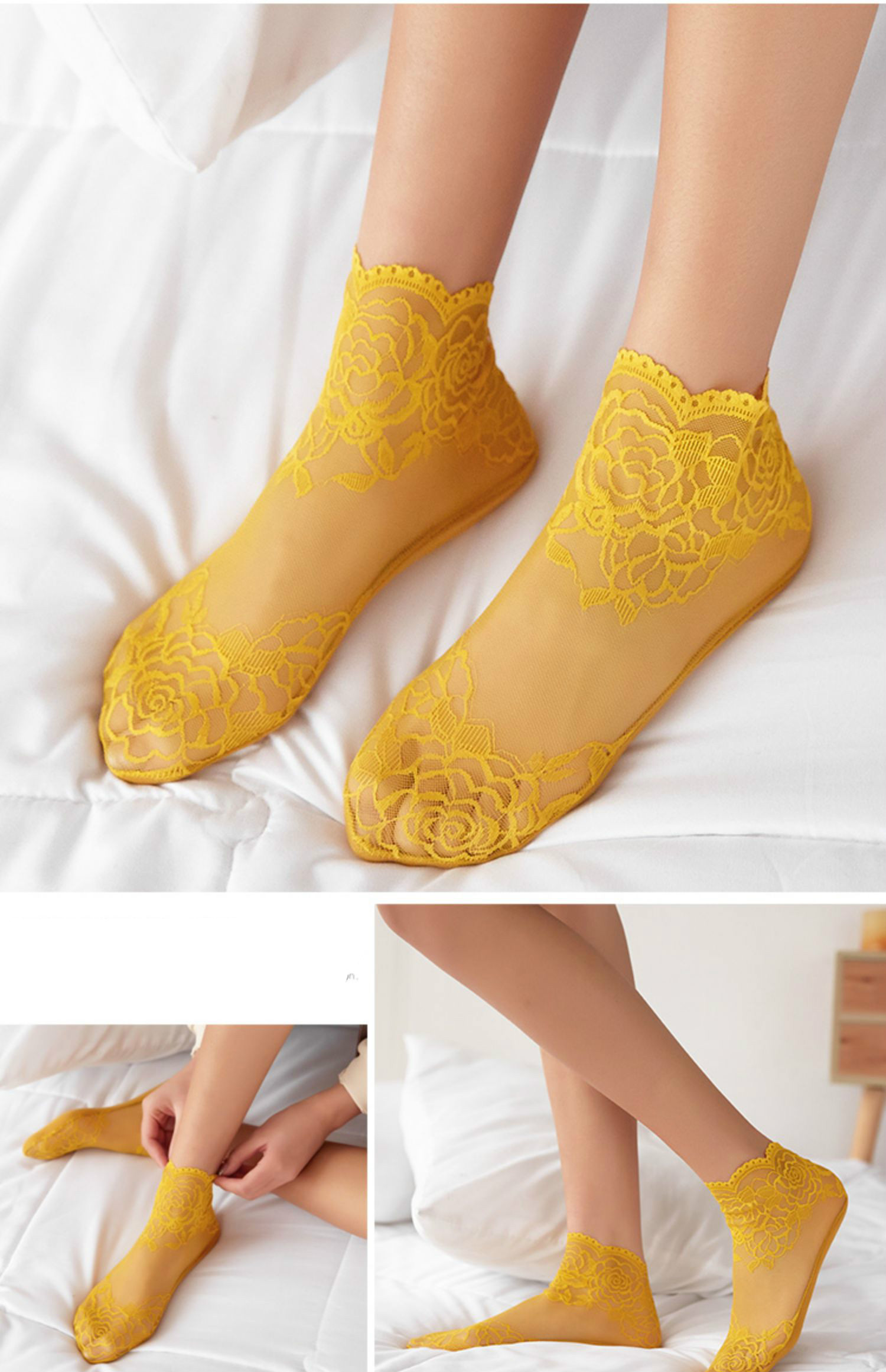 船袜女蕾丝袜子女士蕾丝花边镂空网纱短袜浅口韩版底春秋薄款春夏季