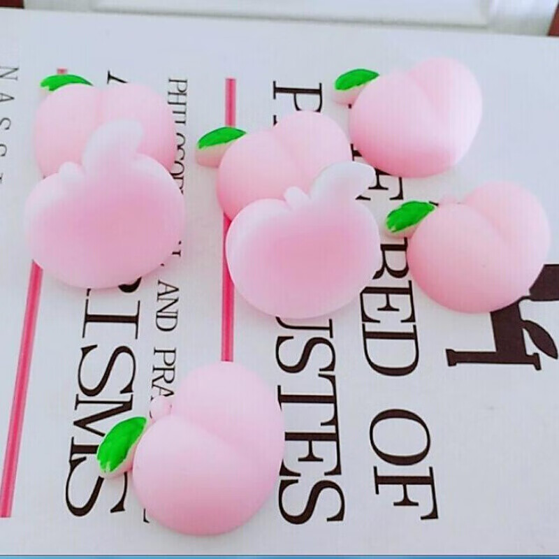 屁桃子小水蜜桃捏捏乐手机壳解压神器减压软胶捏可爱水果玩具水蜜桃捏