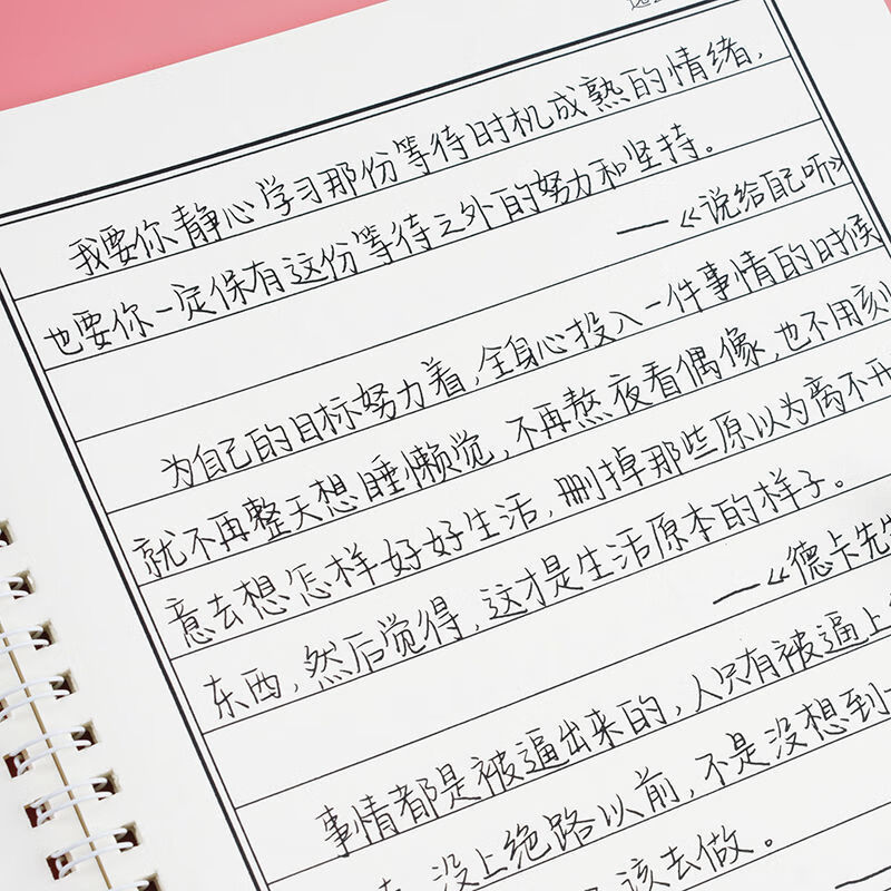 江潮体手写字帖女生字体漂亮练字楷书行楷行书硬笔书法成年男钢笔 瑾