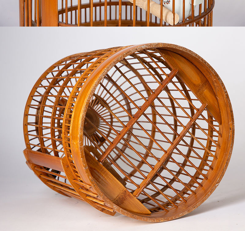 工厂直发鸟笼子川笼三皮笼大号画眉笼子全套鸟笼配件川笼批发八哥鹩哥