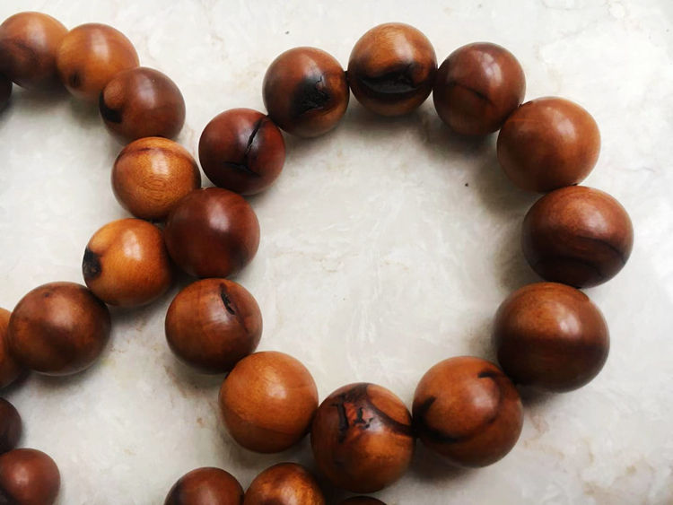 默奢雷击枣木手串佛珠带雷纹裂珠子原木制作雷劈木带雷击纹15颗15直径