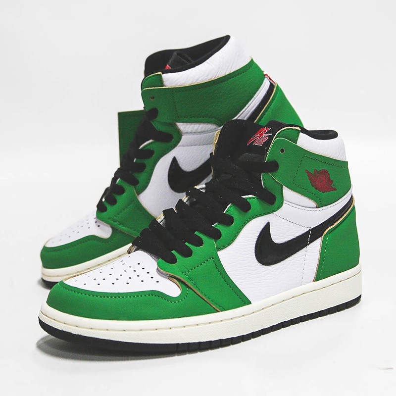 nike耐克女鞋airjordan1turbogreenaj1运动休闲高帮篮球鞋cv5276003