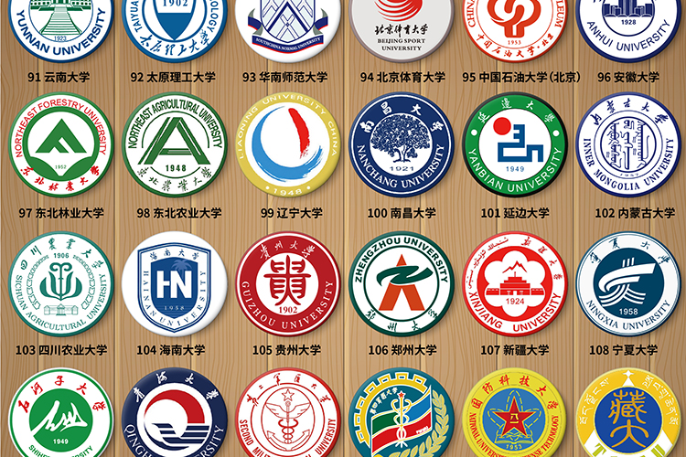 985大学校徽中国211高校学校徽章定制学生奖励礼品收藏纪念品一个价格