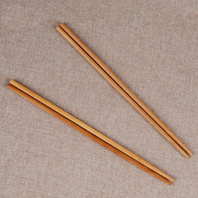 超值冲量50双100双夜市排档食堂酒店筷子木制品天然无漆竹筷家用 100