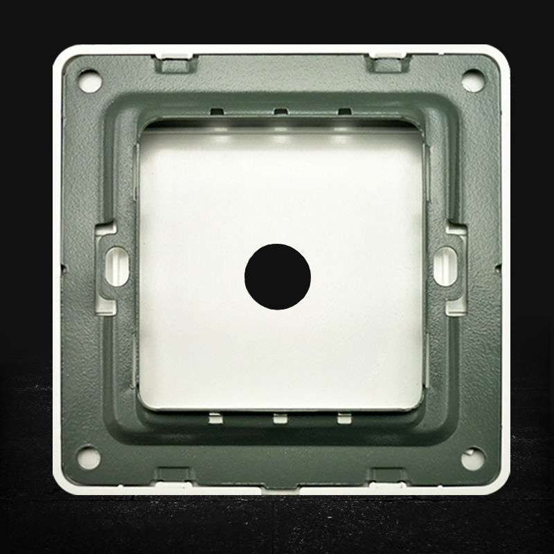 超薄出线孔空白面板墙壁挡板线盒盖板86型暗装空白开关面板无标白色1