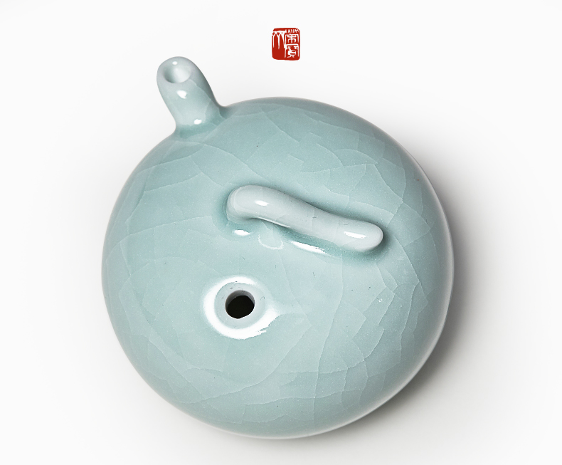 秋思荣宝斋瓷器文房四宝水滴砚台磨墨研磨专用陶瓷青瓷书法国画砚滴墨