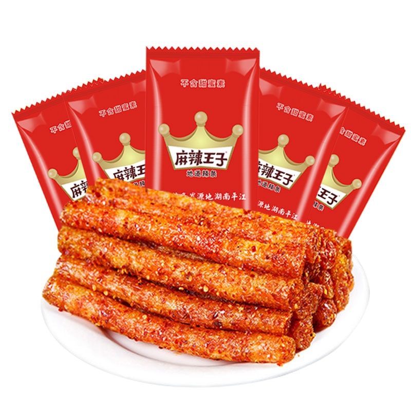 休闲小吃零食90后儿时怀旧面筋食品网红辣条微麻微辣110g6大包36小包